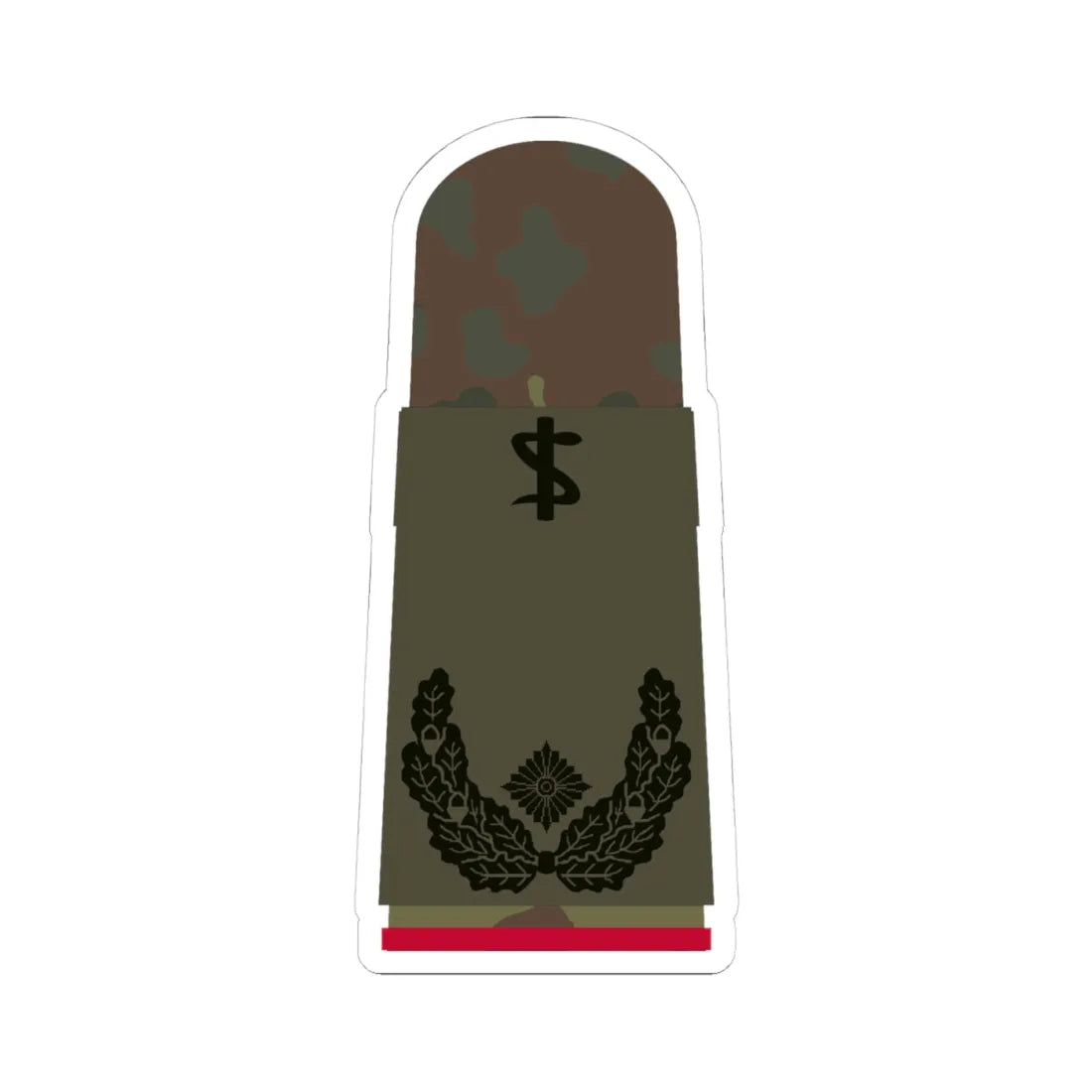 HA OS5 51c Oberstabsarzt i.G. ZM R (Germany) (Military Rank) STICKER Vinyl Kiss-Cut Decal 4 Inch White - The Sticker Space