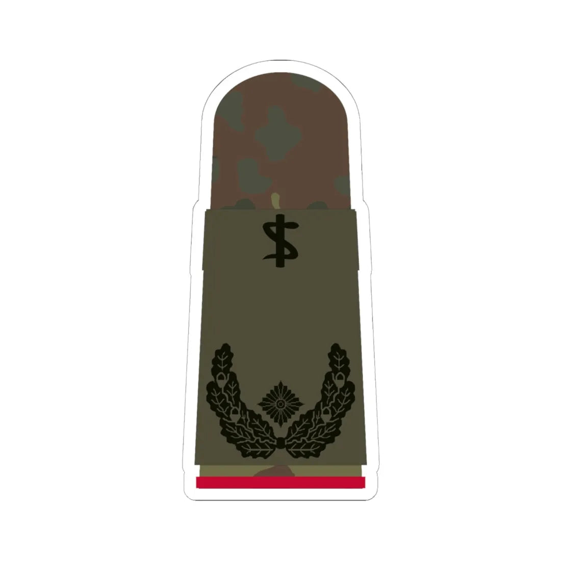 HA OS5 51c Oberstabsarzt i.G. ZM R (Military Rank) STICKER Vinyl Kiss-Cut Decal 6 Inch White - The Sticker Space