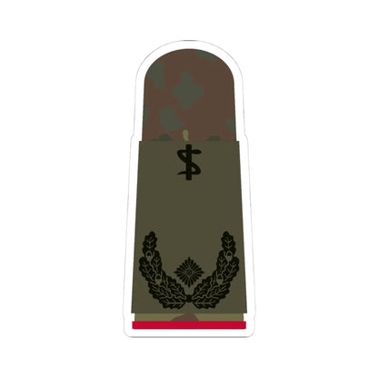HA OS5 51c Oberstabsarzt i.G. ZMx R (Military Rank) STICKER Vinyl Kiss-Cut Decal 4 Inch White - The Sticker Space