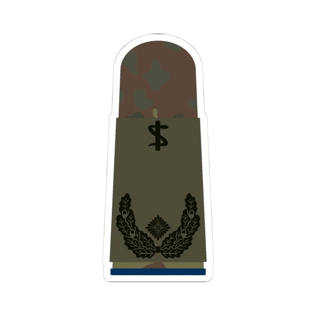HA OS5 51c Oberstabsarzt San ZMx R (Military Rank) STICKER Vinyl Kiss-Cut Decal 4 Inch White - The Sticker Space