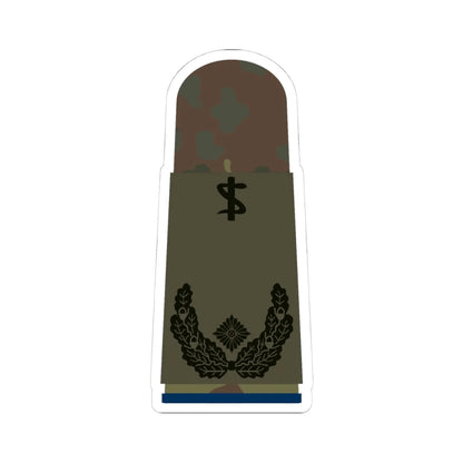 HA OS5 51c Oberstabsarzt San ZMx R (Military Rank) STICKER Vinyl Kiss-Cut Decal 4 Inch White - The Sticker Space