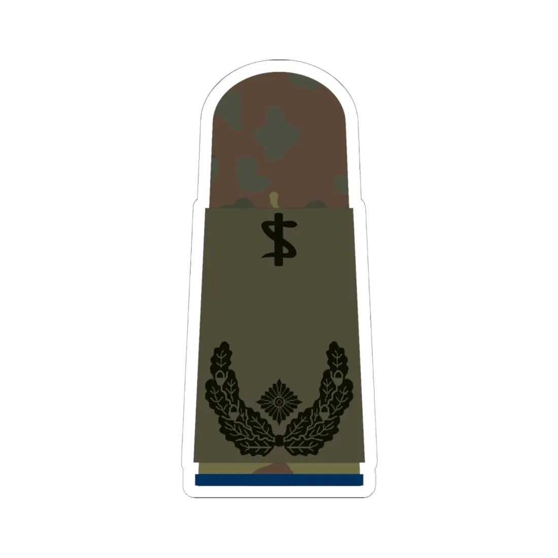 HA OS5 51c Oberstabsarzt San ZMx R (Military Rank) STICKER Vinyl Kiss-Cut Decal 6 Inch White - The Sticker Space