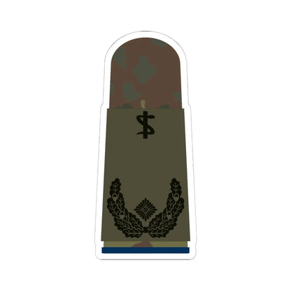HA OS5 51c Oberstabsarzt San ZMx R (Military Rank) STICKER Vinyl Kiss-Cut Decal 6 Inch White - The Sticker Space