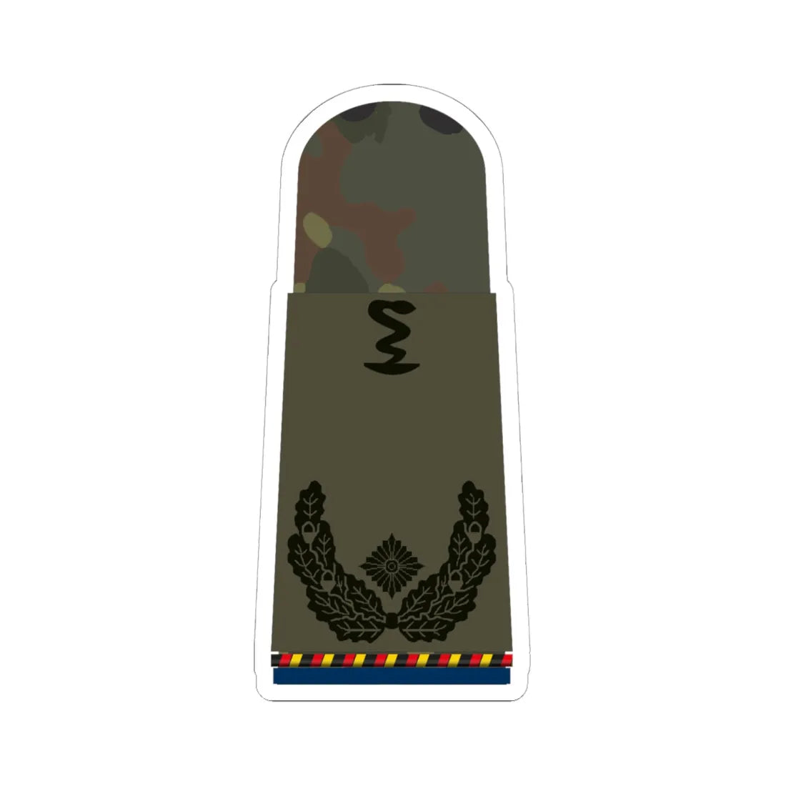 HA OS5 51d Oberstabsapotheker d.R. San PHx R (Germany) (Military Rank) STICKER Vinyl Kiss-Cut Decal 6 Inch White - The Sticker Space