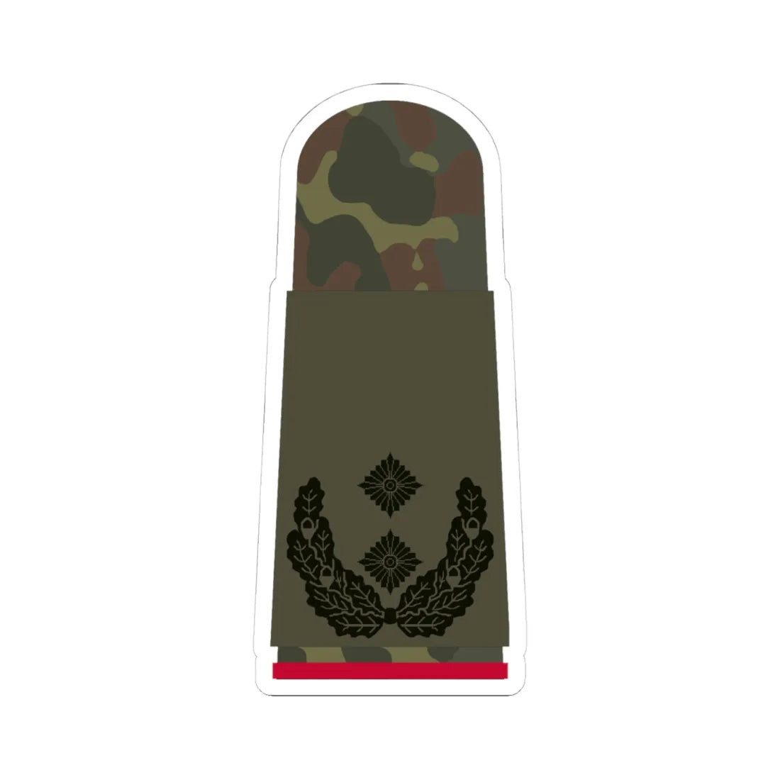 HA OS5 52 Oberstleutnant i.G. (Germany) (Military Rank) STICKER Vinyl Kiss-Cut Decal 4 Inch White - The Sticker Space