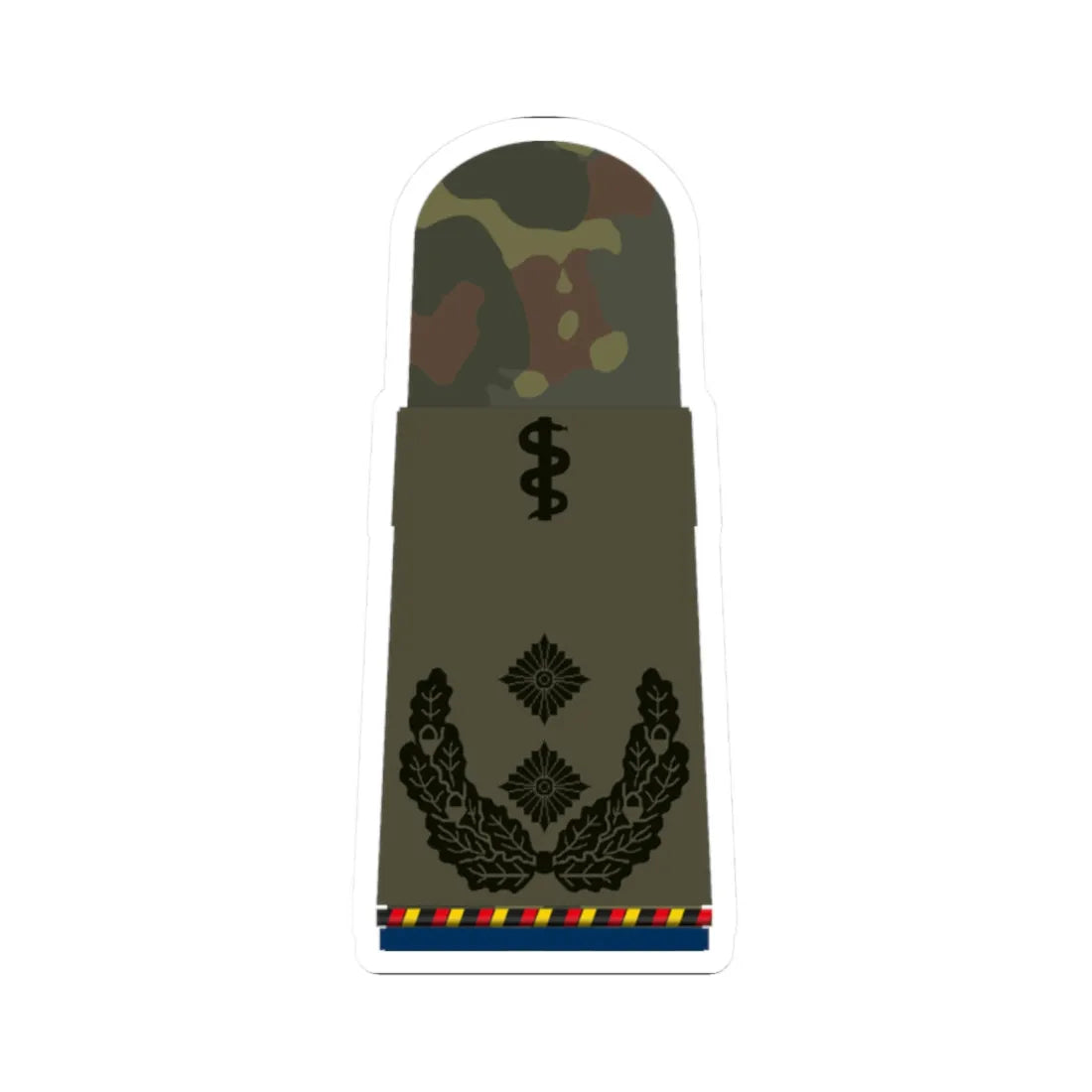 HA OS5 52b Oberfeldarzt d.R San HM R (Military Rank) STICKER Vinyl Kiss-Cut Decal 2 Inch White - The Sticker Space