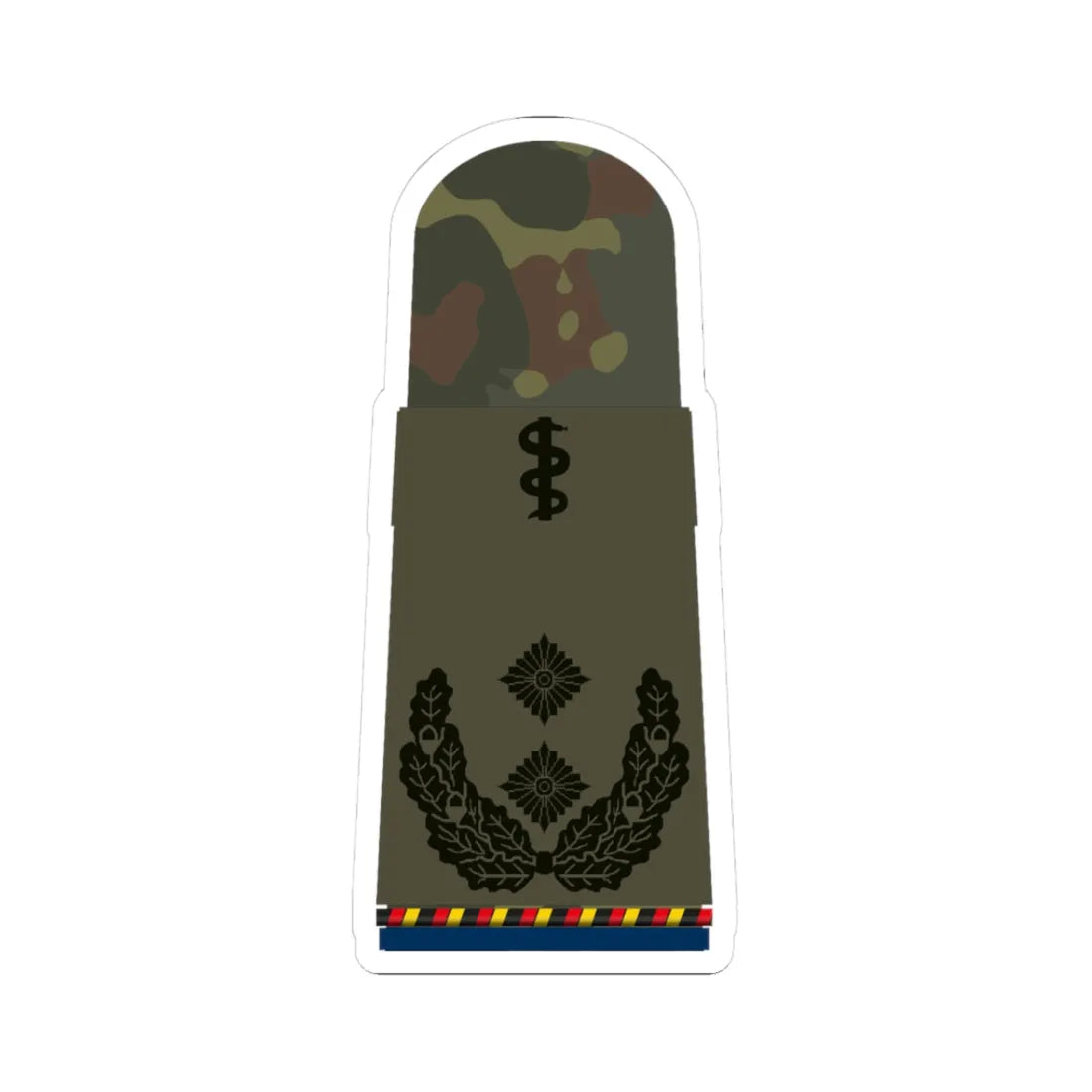 HA OS5 52b Oberfeldarzt d.R San HM R (Military Rank) STICKER Vinyl Kiss-Cut Decal 3 Inch White - The Sticker Space