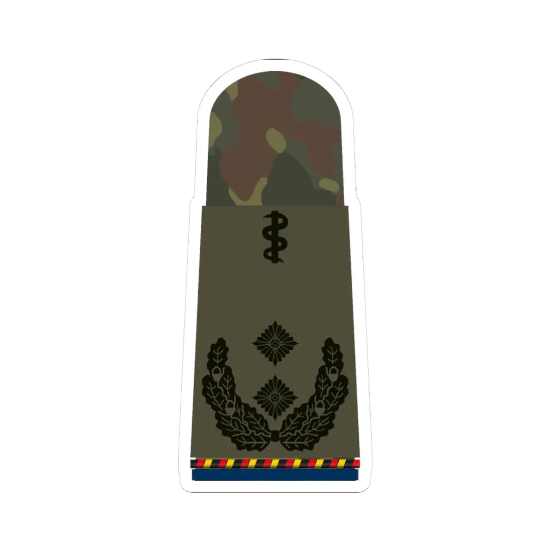 HA OS5 52b Oberfeldarzt d.R San HMx L (Military Rank) STICKER Vinyl Kiss-Cut Decal 3 Inch White - The Sticker Space