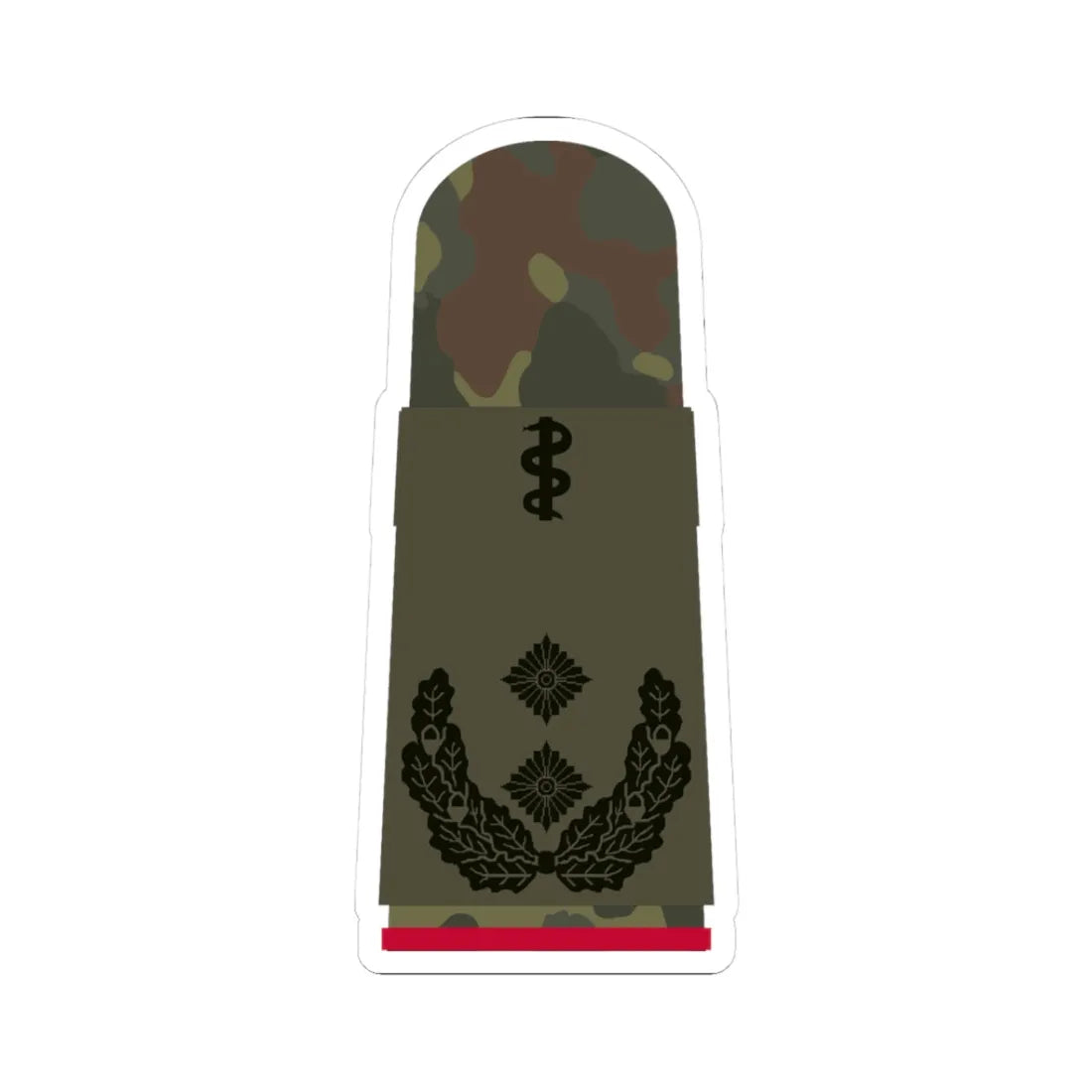 HA OS5 52b Oberfeldarzt i.G. HM L (Military Rank) STICKER Vinyl Kiss-Cut Decal 3 Inch White - The Sticker Space