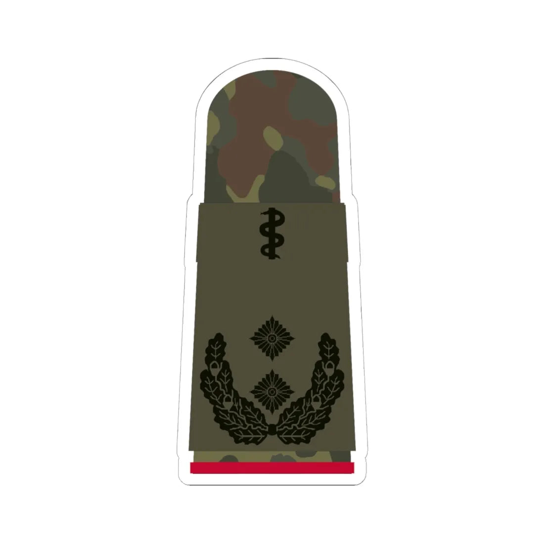 HA OS5 52b Oberfeldarzt i.G. HM L (Military Rank) STICKER Vinyl Kiss-Cut Decal 6 Inch White - The Sticker Space