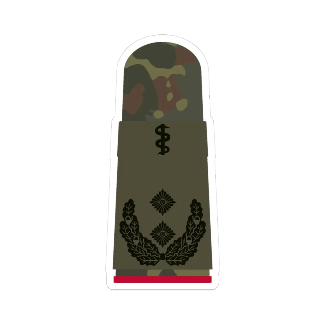 HA OS5 52b Oberfeldarzt i.G. HM R (Germany) (Military Rank) STICKER Vinyl Kiss-Cut Decal 3 Inch White - The Sticker Space