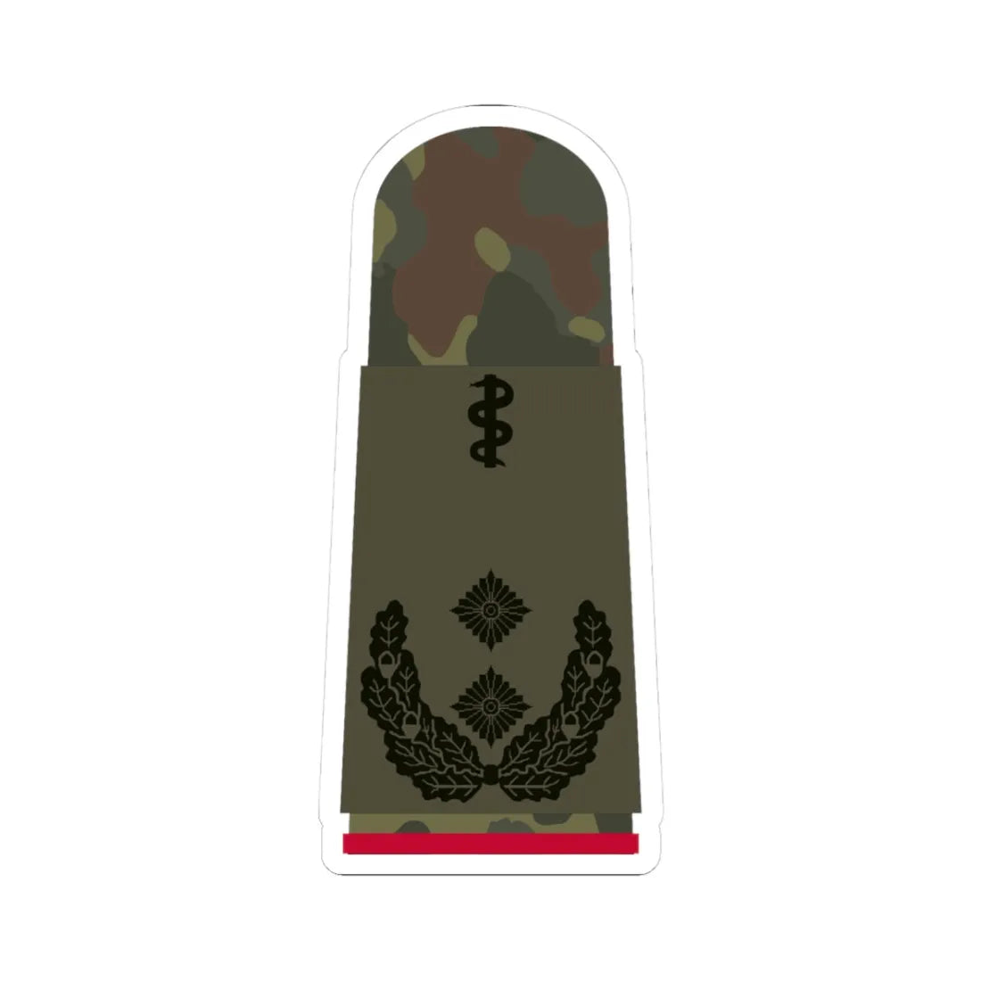HA OS5 52b Oberfeldarzt i.G. HMx L (Germany) (Military Rank) STICKER Vinyl Kiss-Cut Decal 3 Inch White - The Sticker Space