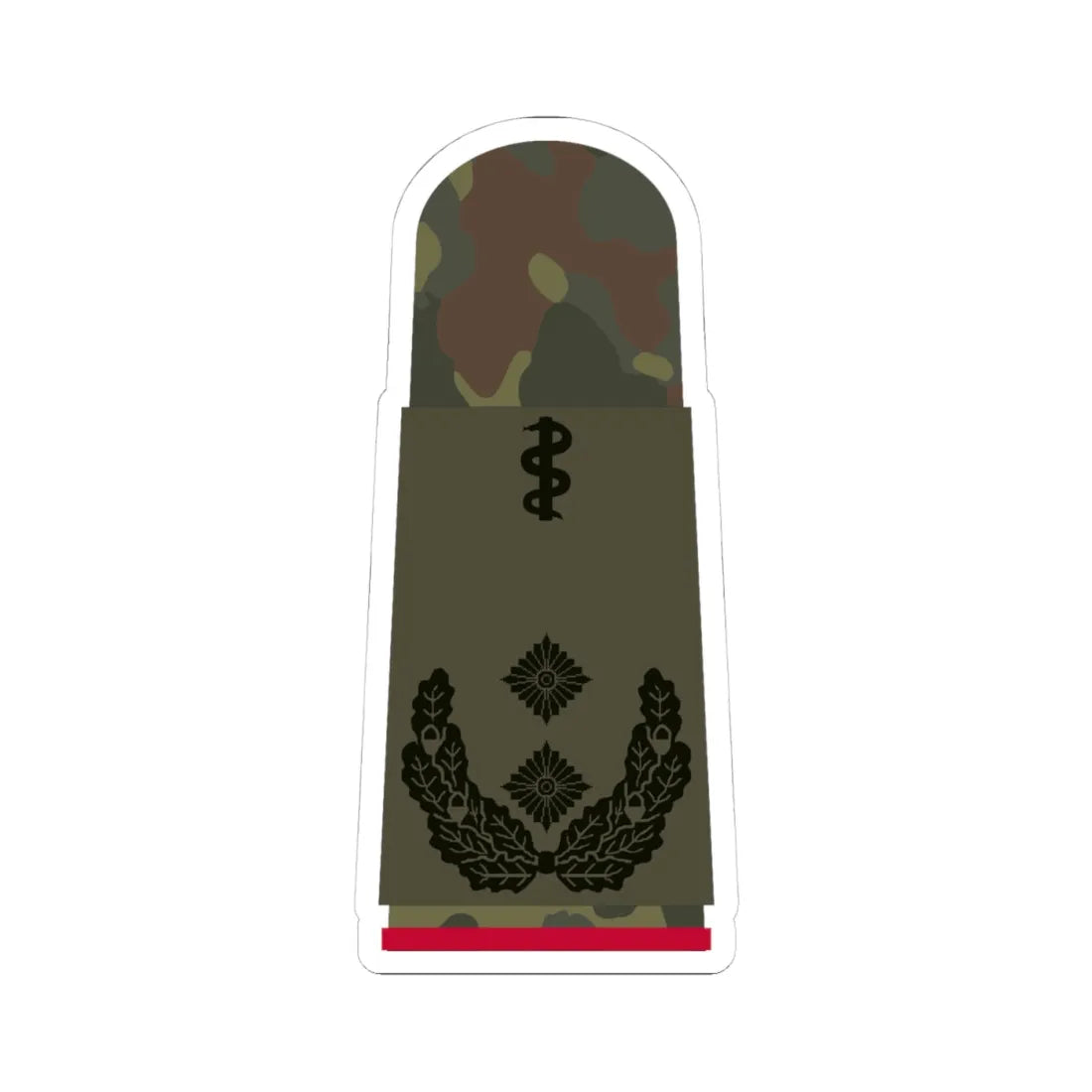HA OS5 52b Oberfeldarzt i.G. HMx L (Germany) (Military Rank) STICKER Vinyl Kiss-Cut Decal 4 Inch White - The Sticker Space