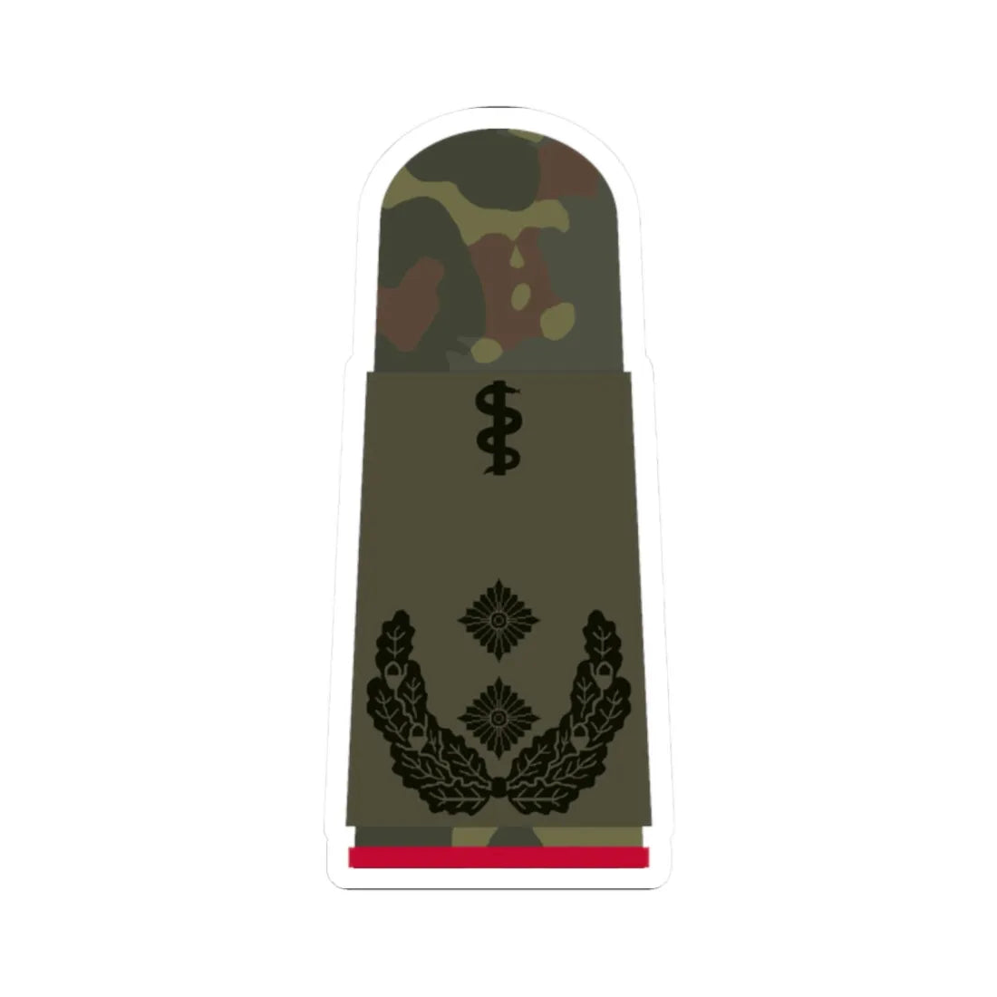 HA OS5 52b Oberfeldarzt i.G. HMx R (Germany) (Military Rank) STICKER Vinyl Kiss-Cut Decal 2 Inch White - The Sticker Space