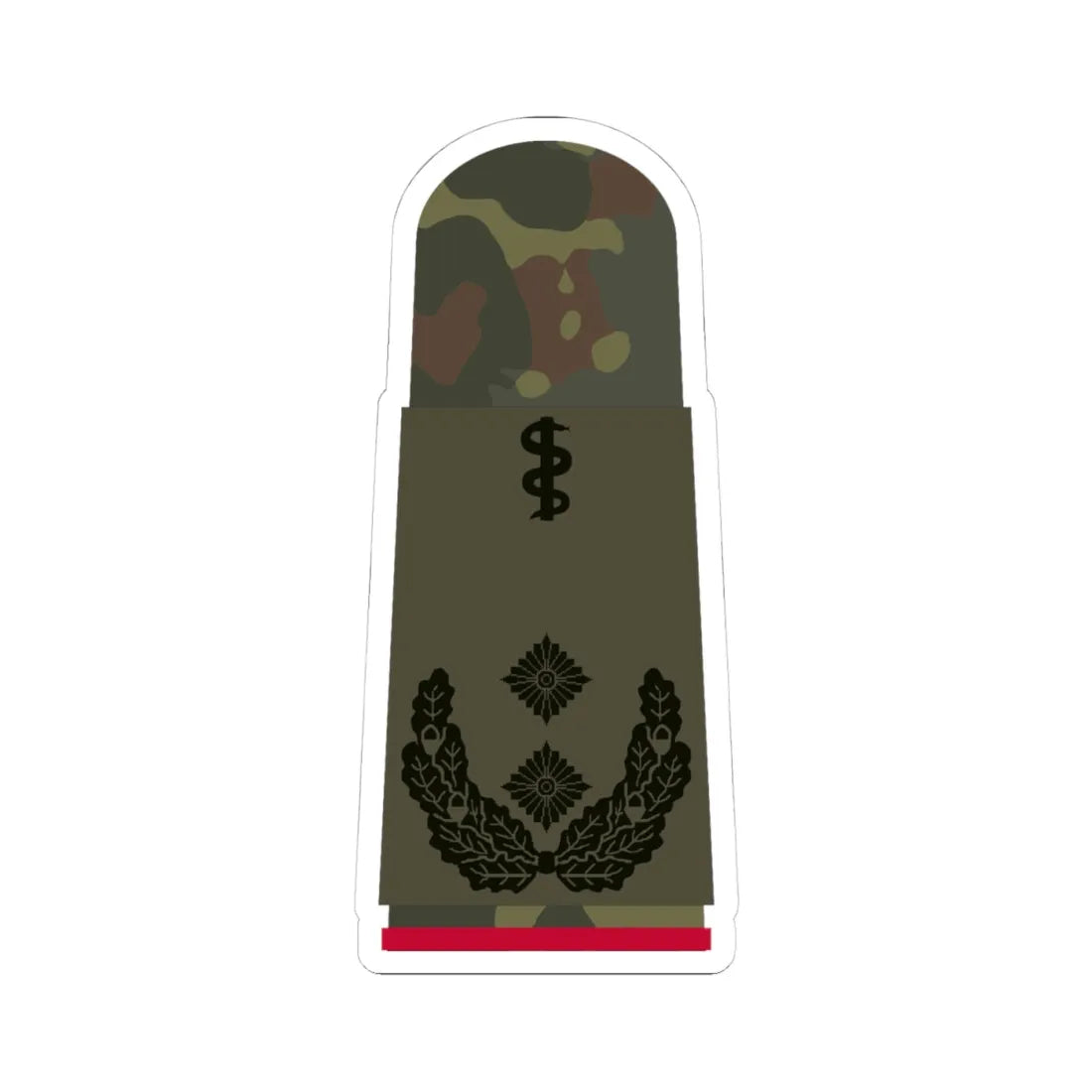 HA OS5 52b Oberfeldarzt i.G. HMx R (Germany) (Military Rank) STICKER Vinyl Kiss-Cut Decal 4 Inch White - The Sticker Space