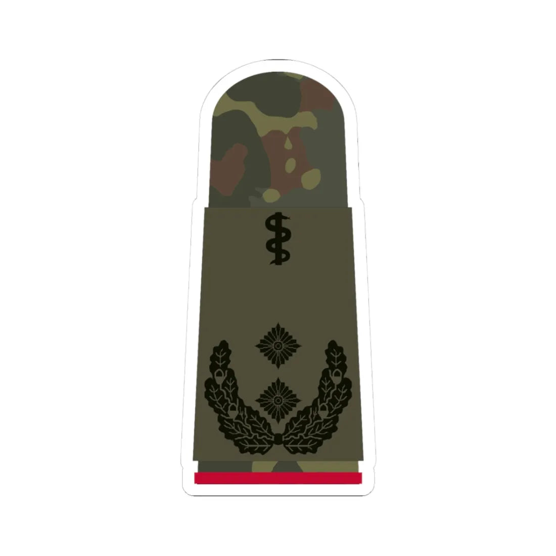 HA OS5 52b Oberfeldarzt i.G. HMx R (Military Rank) STICKER Vinyl Kiss-Cut Decal 3 Inch White - The Sticker Space