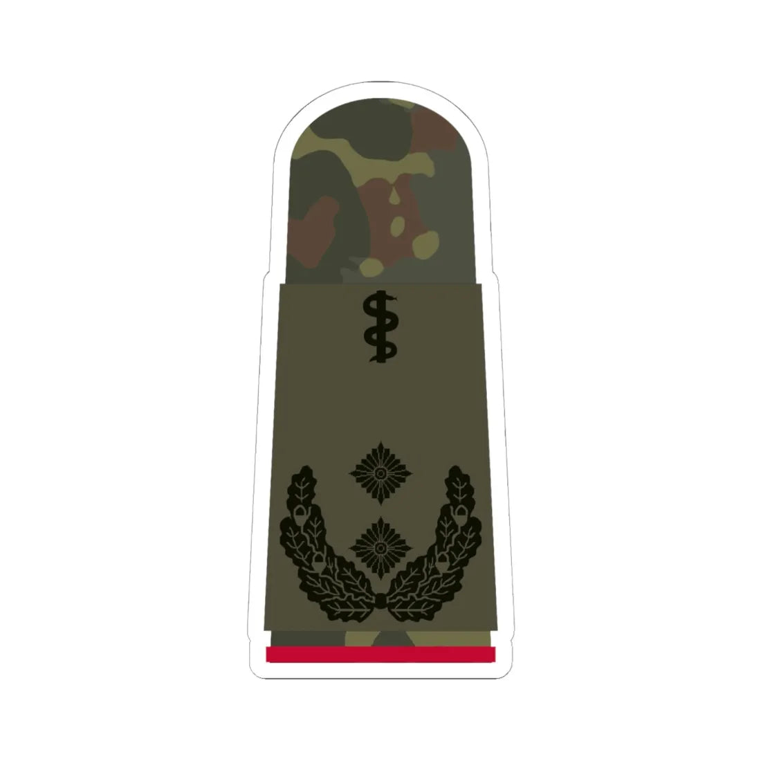 HA OS5 52b Oberfeldarzt i.G. HMx R (Military Rank) STICKER Vinyl Kiss-Cut Decal 6 Inch White - The Sticker Space
