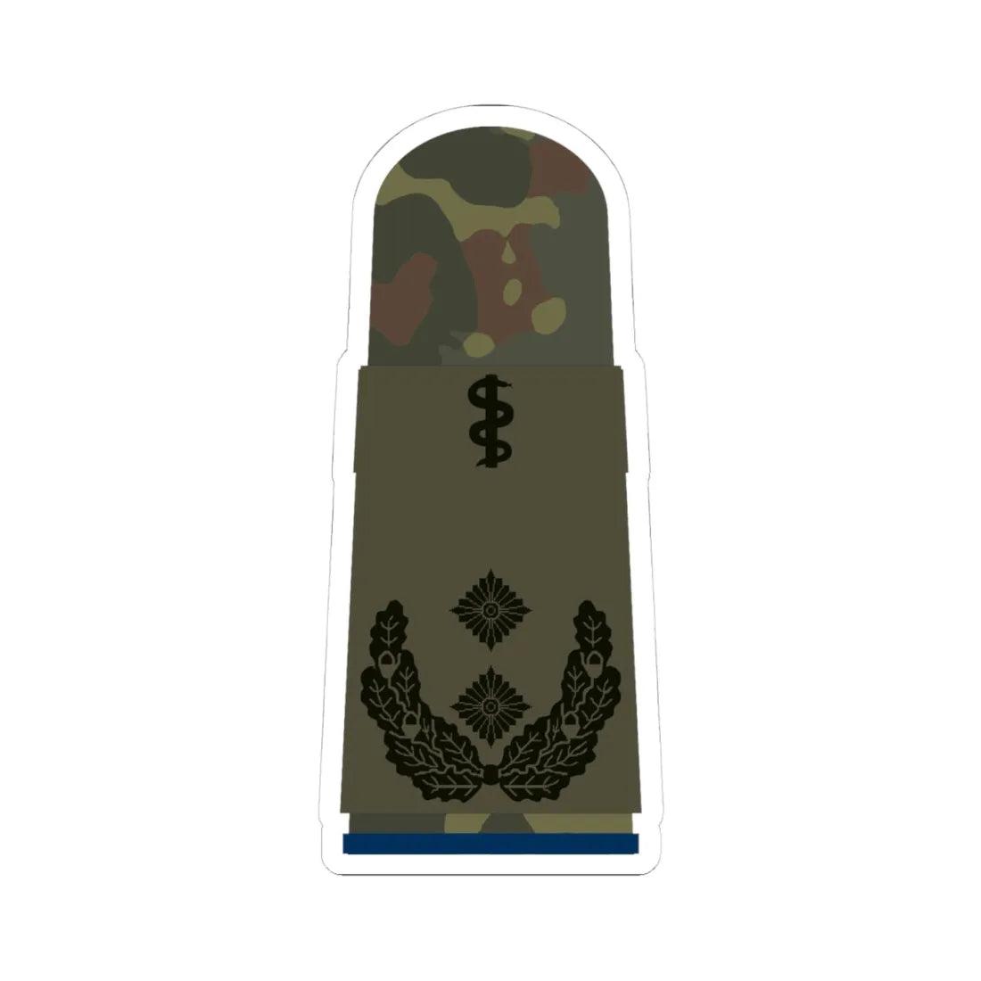 HA OS5 52b Oberfeldarzt San HM R (Germany) (Military Rank) STICKER Vinyl Kiss-Cut Decal 4 Inch White - The Sticker Space