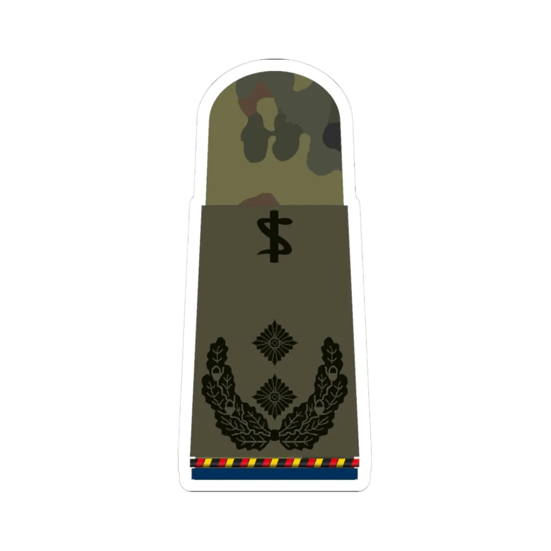 HA OS5 52c Oberfeldarzt d.R. San ZMx R (Military Rank) STICKER Vinyl Kiss-Cut Decal 3 Inch White - The Sticker Space
