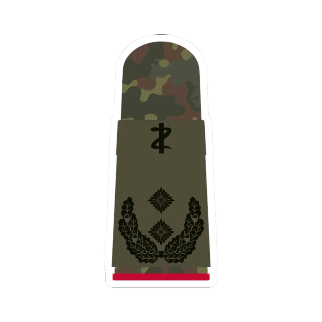 HA OS5 52c Oberfeldarzt i.G. ZM L (Military Rank) STICKER Vinyl Kiss-Cut Decal 2 Inch White - The Sticker Space