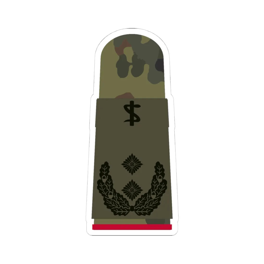 HA OS5 52c Oberfeldarzt i.G. ZM R (Germany) (Military Rank) STICKER Vinyl Kiss-Cut Decal 4 Inch White - The Sticker Space