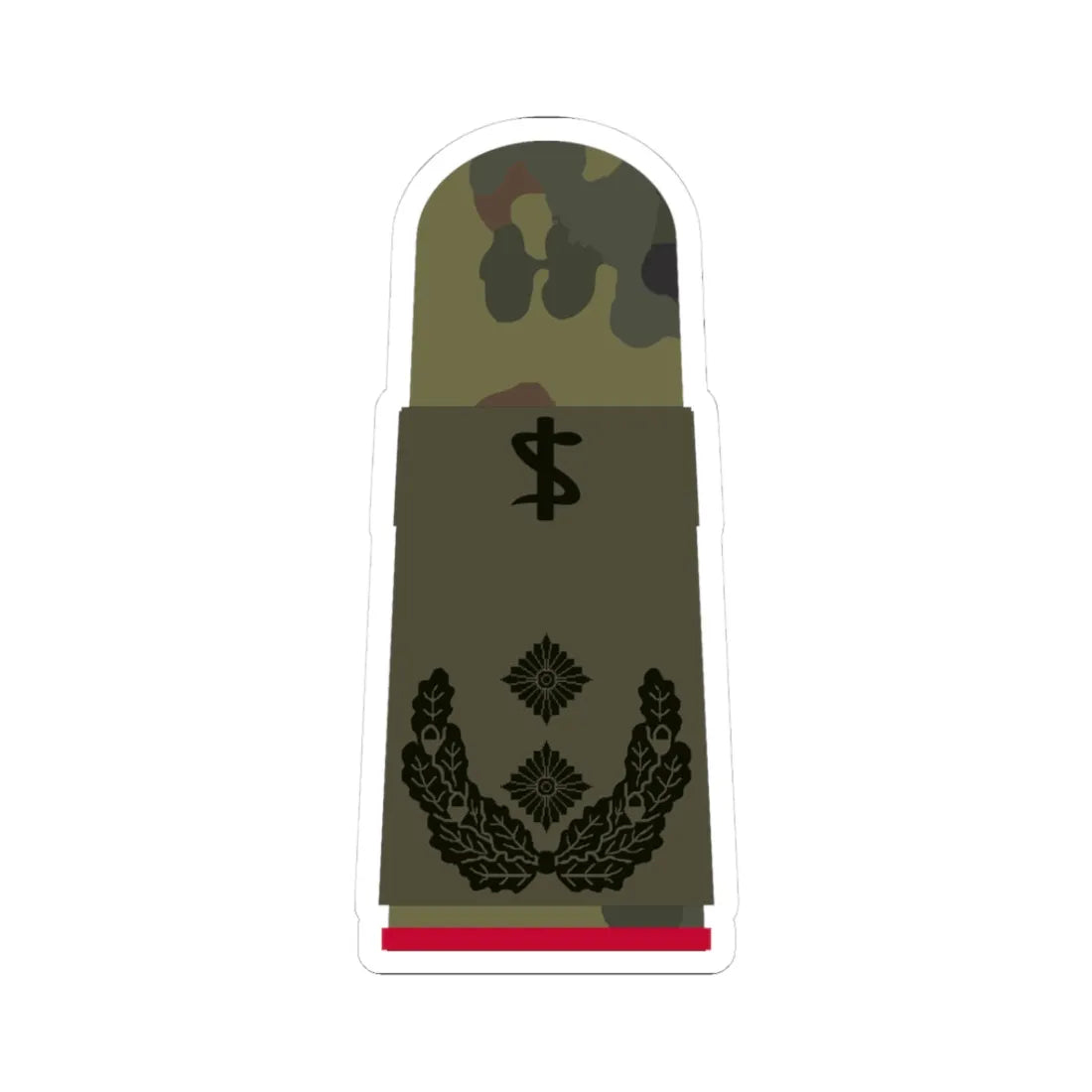HA OS5 52c Oberfeldarzt i.G. ZM R (Military Rank) STICKER Vinyl Kiss-Cut Decal 3 Inch White - The Sticker Space