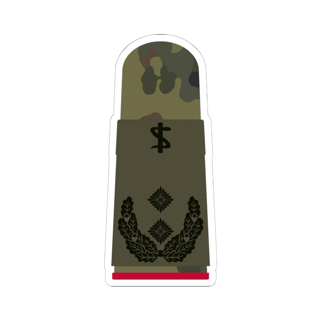 HA OS5 52c Oberfeldarzt i.G. ZM R (Military Rank) STICKER Vinyl Kiss-Cut Decal 6 Inch White - The Sticker Space