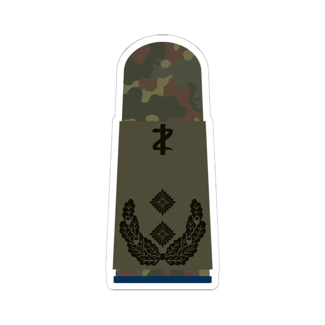 HA OS5 52c Oberfeldarzt San ZMx L (Military Rank) STICKER Vinyl Kiss-Cut Decal 6 Inch White - The Sticker Space
