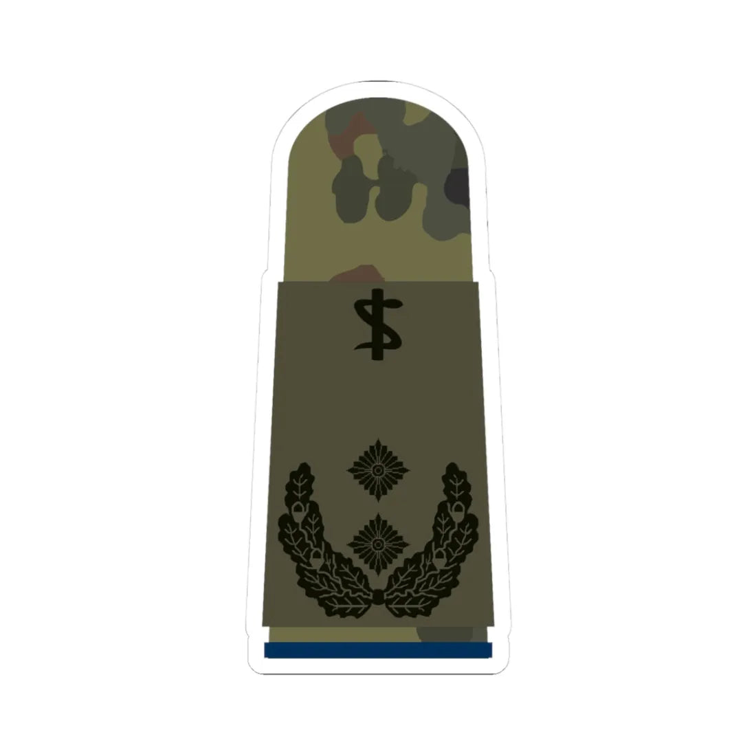 HA OS5 52c Oberfeldarzt San ZMx R (Military Rank) STICKER Vinyl Kiss-Cut Decal 3 Inch White - The Sticker Space