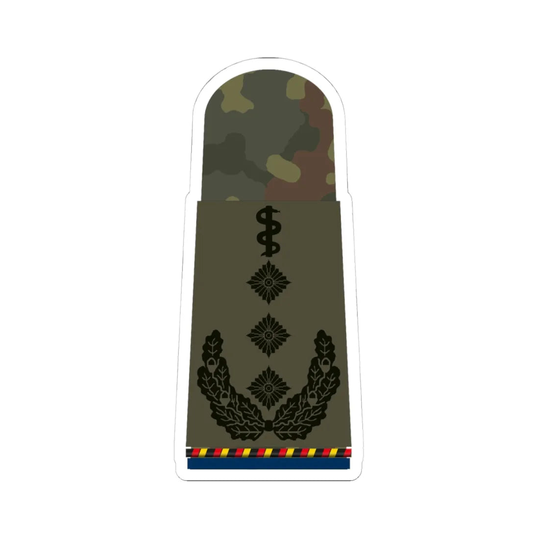 HA OS5 53b Oberstarzt d.R San HMx R (Military Rank) STICKER Vinyl Kiss-Cut Decal 4 Inch White - The Sticker Space