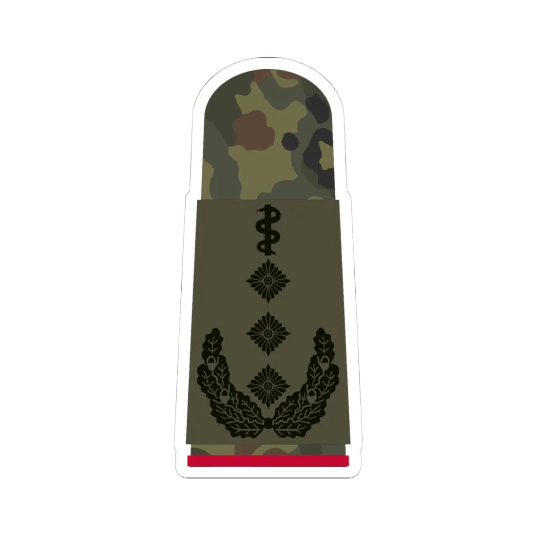 HA OS5 53b Oberstarzt i.G. HMx L (Germany) (Military Rank) STICKER Vinyl Kiss-Cut Decal 4 Inch White - The Sticker Space