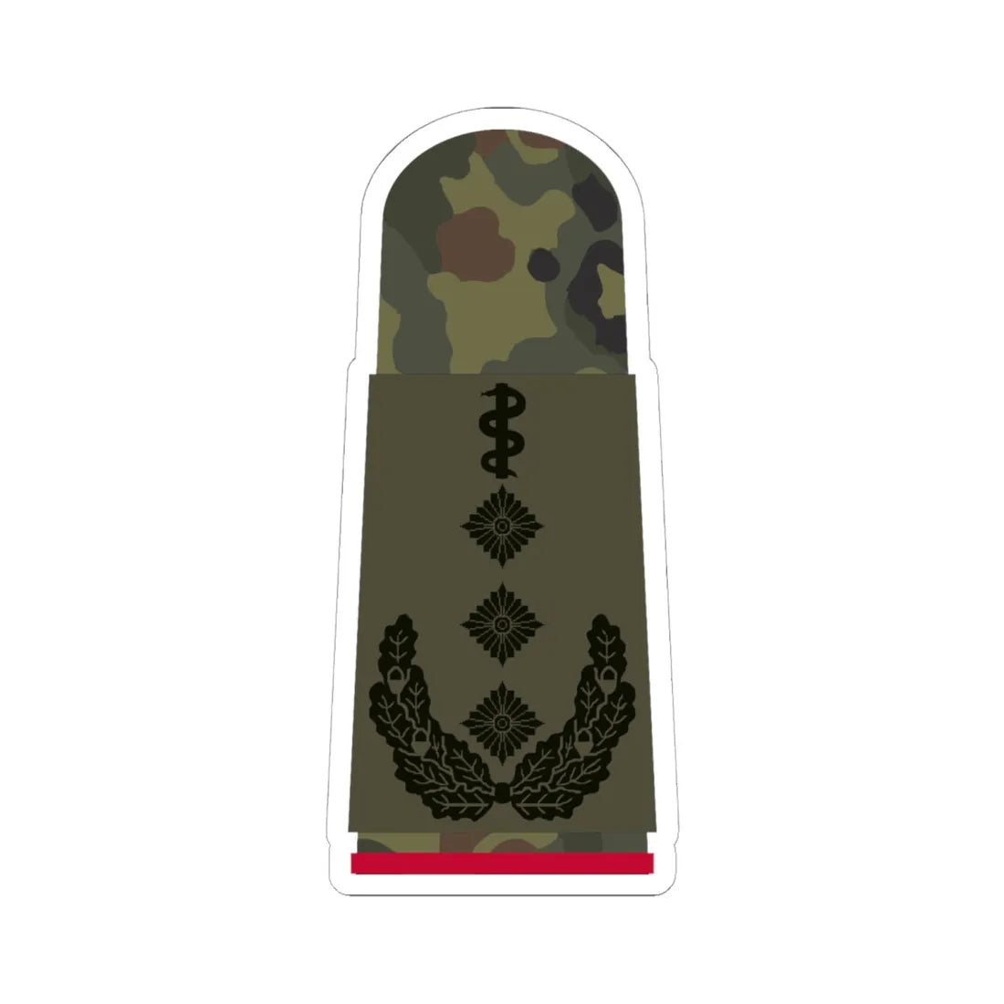 HA OS5 53b Oberstarzt i.G. HMx L (Germany) (Military Rank) STICKER Vinyl Kiss-Cut Decal 6 Inch White - The Sticker Space