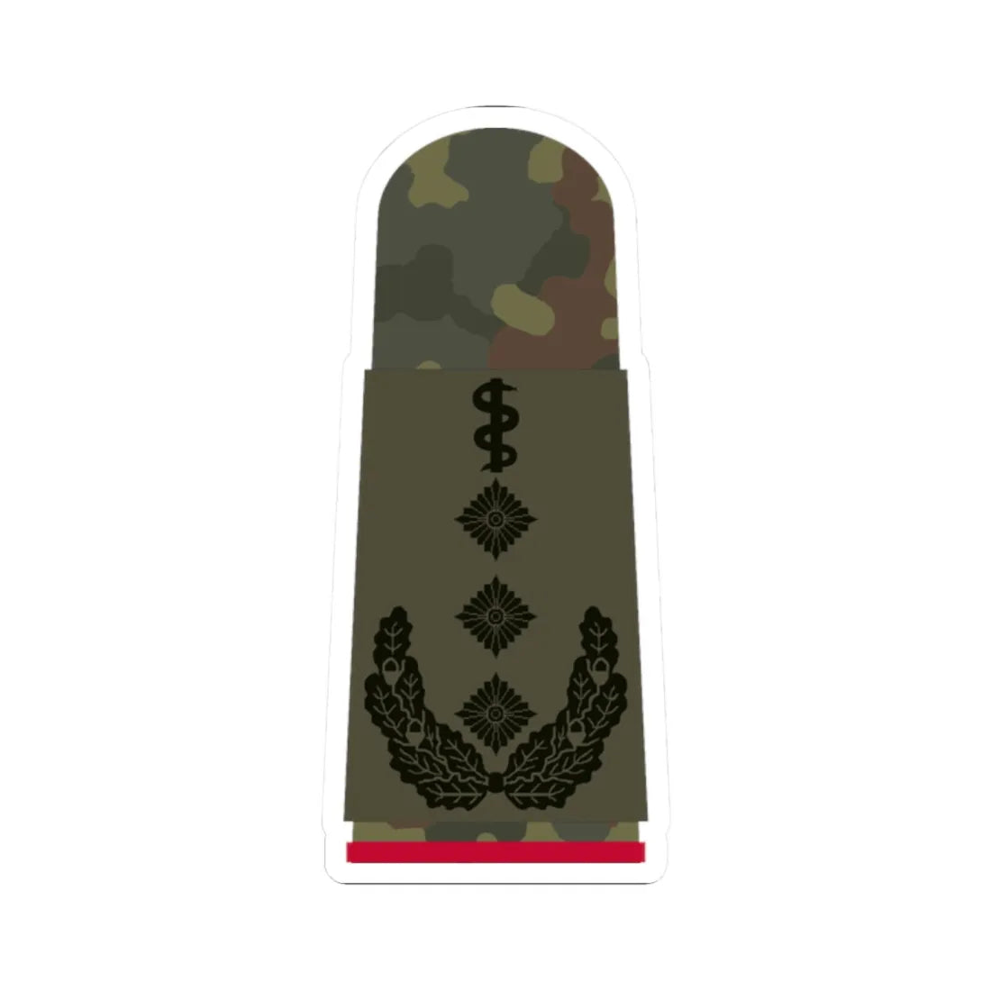 HA OS5 53b Oberstarzt i.G. HMx R (Military Rank) STICKER Vinyl Kiss-Cut Decal 2 Inch White - The Sticker Space