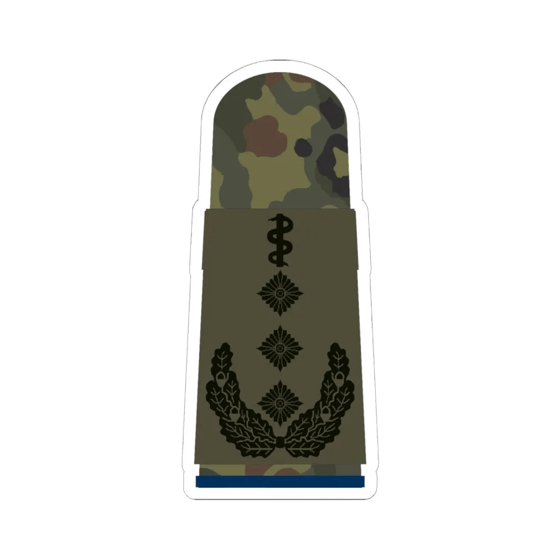 HA OS5 53b Oberstarzt San HM L (Germany) (Military Rank) STICKER Vinyl Kiss-Cut Decal 6 Inch White - The Sticker Space