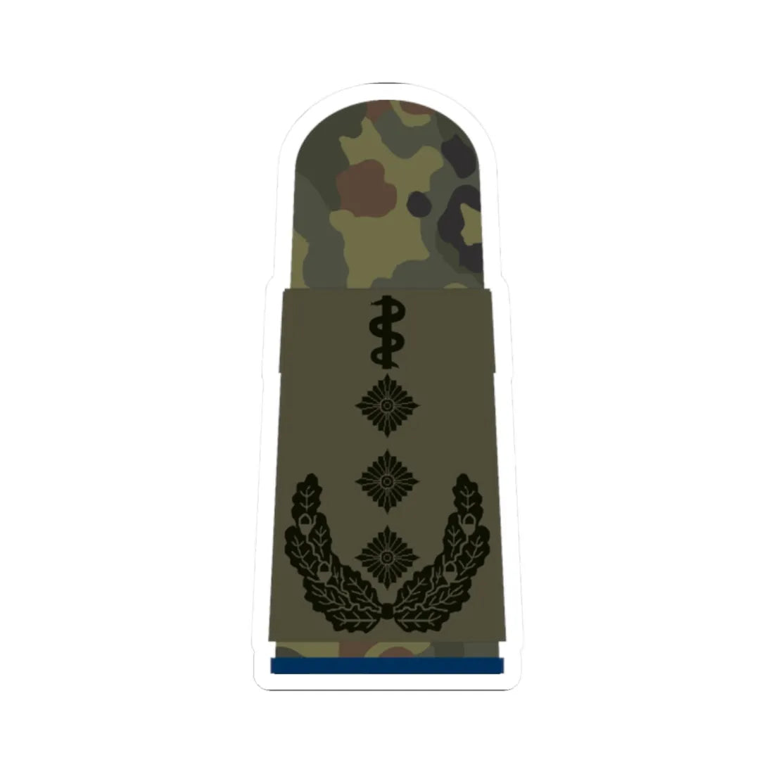 HA OS5 53b Oberstarzt San HM L (Military Rank) STICKER Vinyl Kiss-Cut Decal 2 Inch White - The Sticker Space