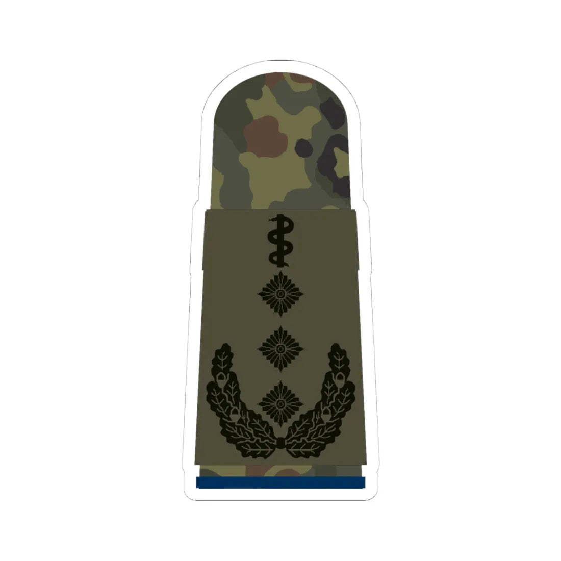 HA OS5 53b Oberstarzt San HM L (Military Rank) STICKER Vinyl Kiss-Cut Decal 4 Inch White - The Sticker Space