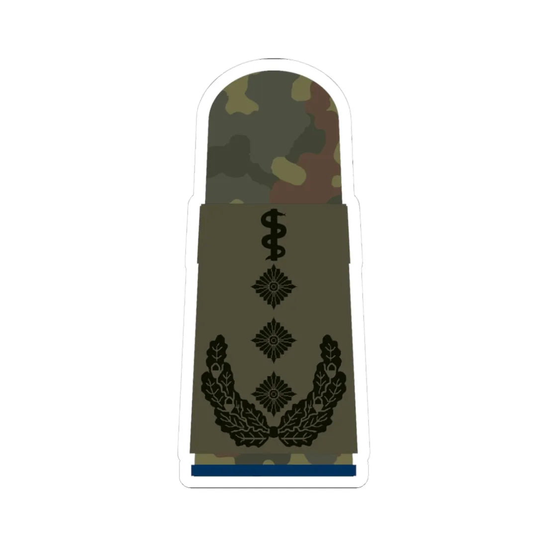 HA OS5 53b Oberstarzt San HM R (Military Rank) STICKER Vinyl Kiss-Cut Decal 3 Inch White - The Sticker Space