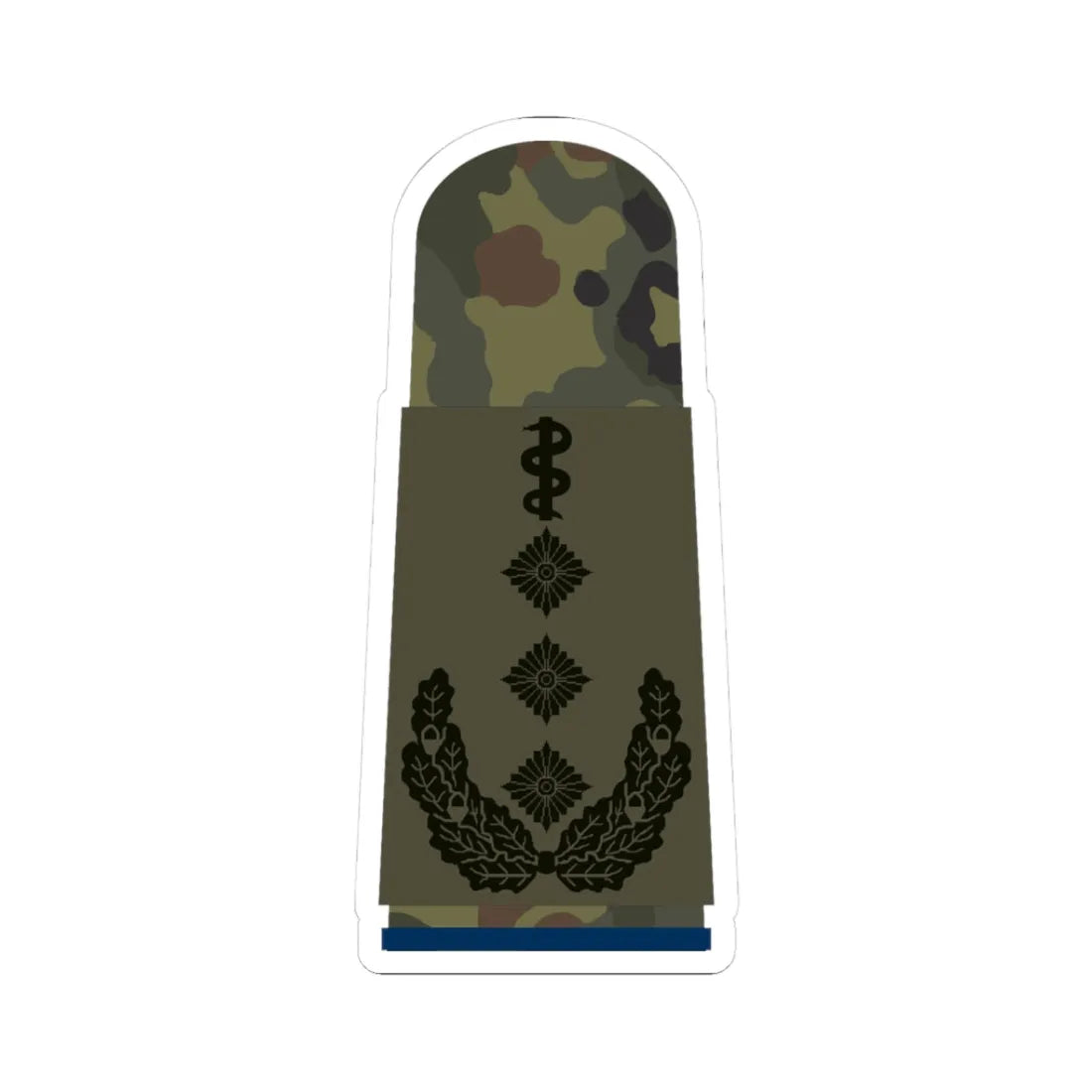 HA OS5 53b Oberstarzt San HMx L (Military Rank) STICKER Vinyl Kiss-Cut Decal 3 Inch White - The Sticker Space