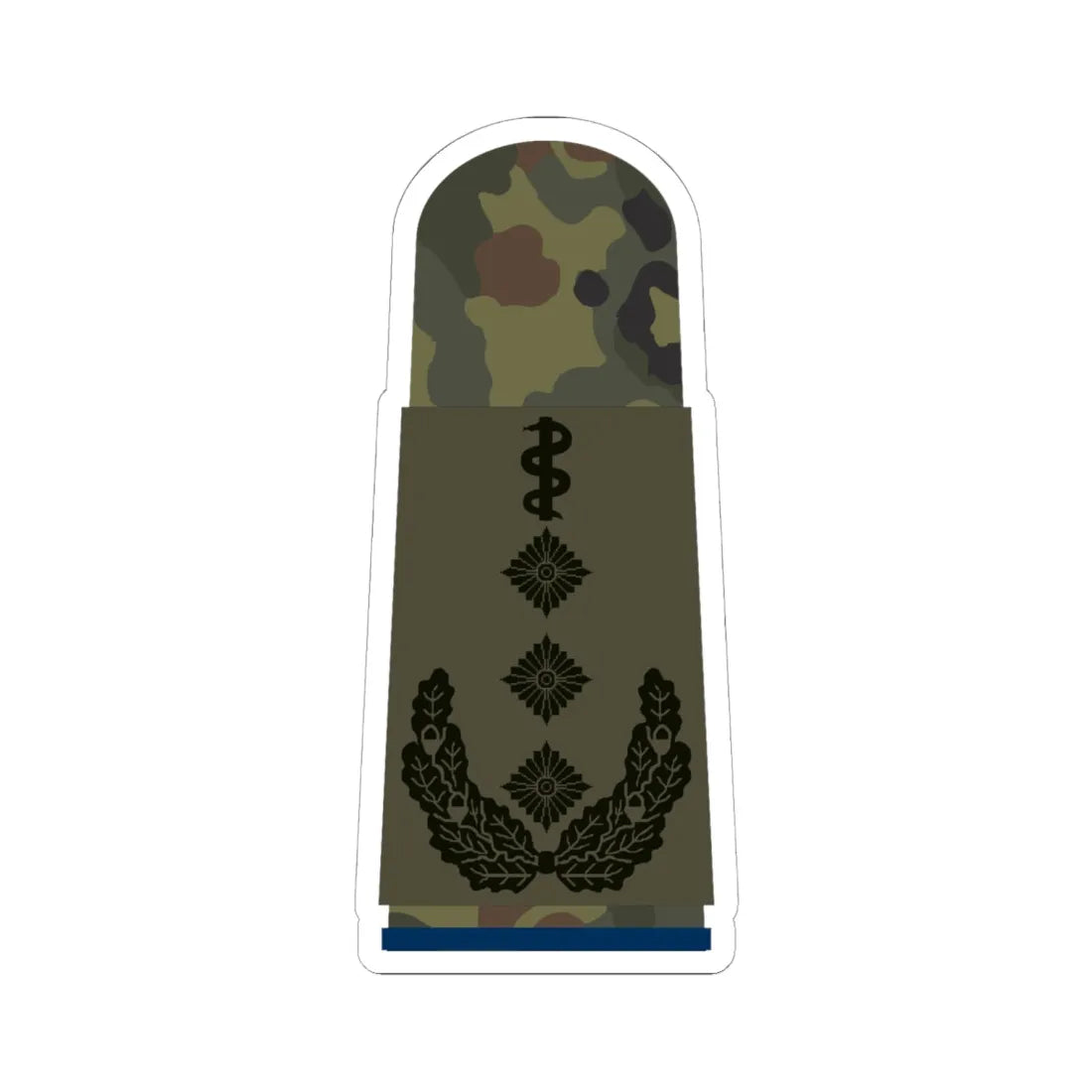 HA OS5 53b Oberstarzt San HMx L (Military Rank) STICKER Vinyl Kiss-Cut Decal 6 Inch White - The Sticker Space