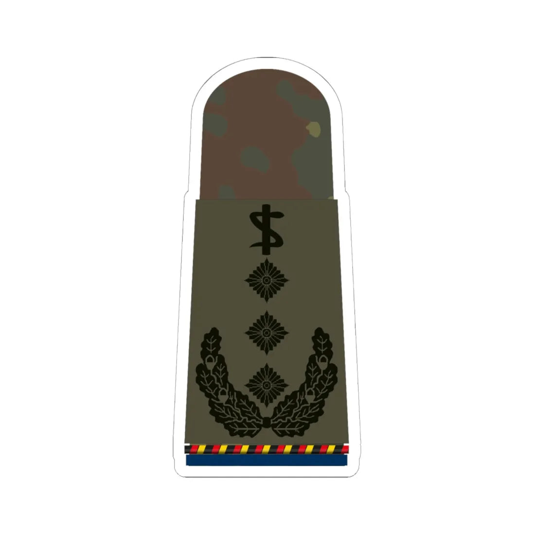 HA OS5 53c Oberstarzt d.R. San ZMx R (Germany) (Military Rank) STICKER Vinyl Kiss-Cut Decal 6 Inch White - The Sticker Space