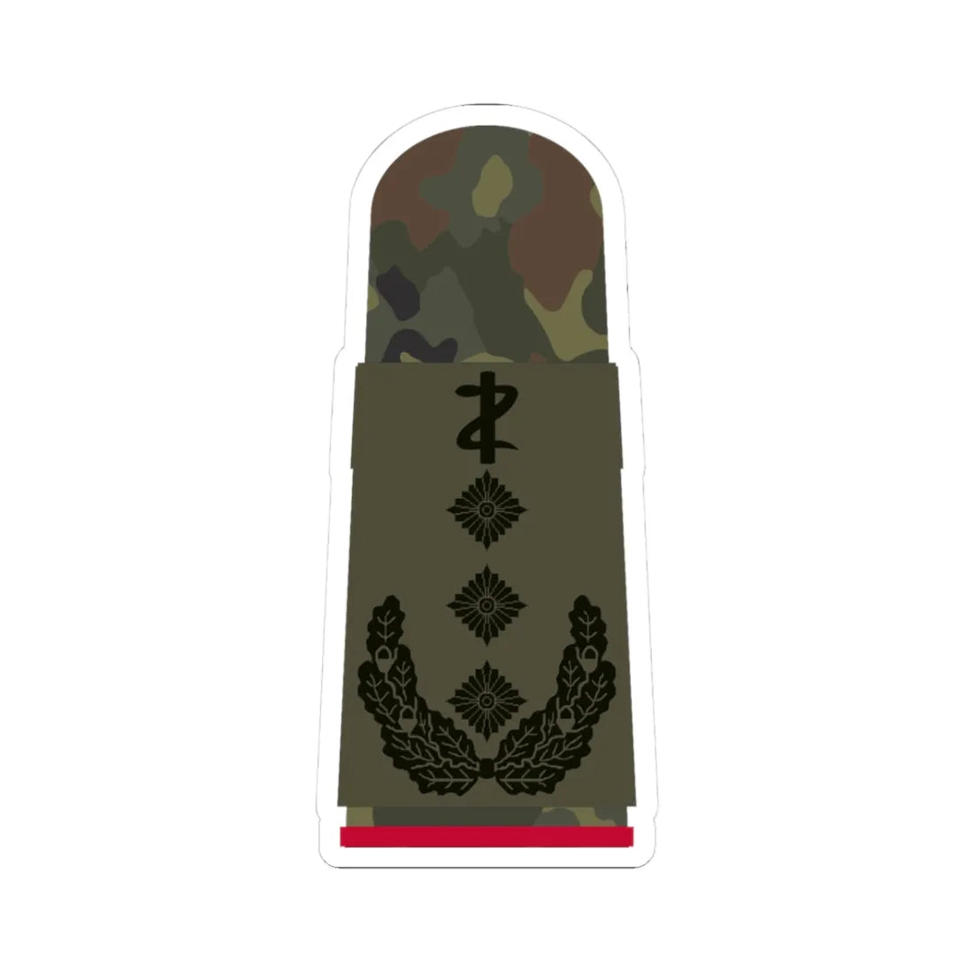 HA OS5 53c Oberstarzt i.G. ZM L (Military Rank) STICKER Vinyl Kiss-Cut Decal 3 Inch White - The Sticker Space