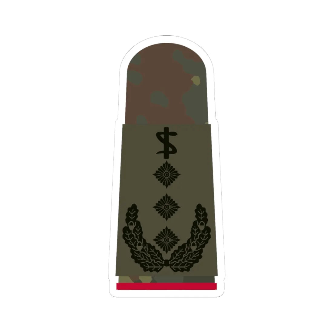 HA OS5 53c Oberstarzt i.G. ZMx R (Germany) (Military Rank) STICKER Vinyl Kiss-Cut Decal 3 Inch White - The Sticker Space