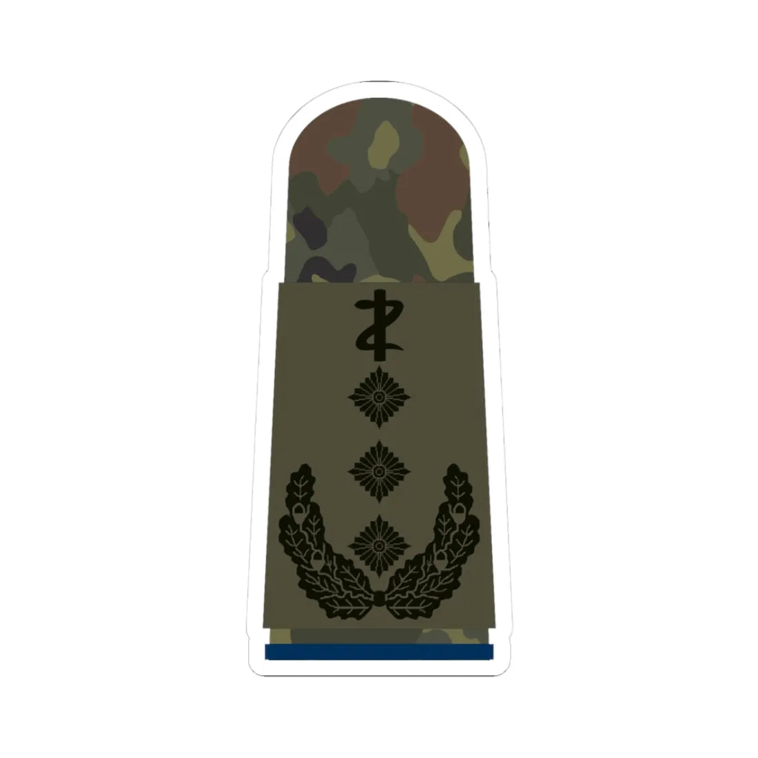 HA OS5 53c Oberstarzt San ZMx L (Military Rank) STICKER Vinyl Kiss-Cut Decal 3 Inch White - The Sticker Space