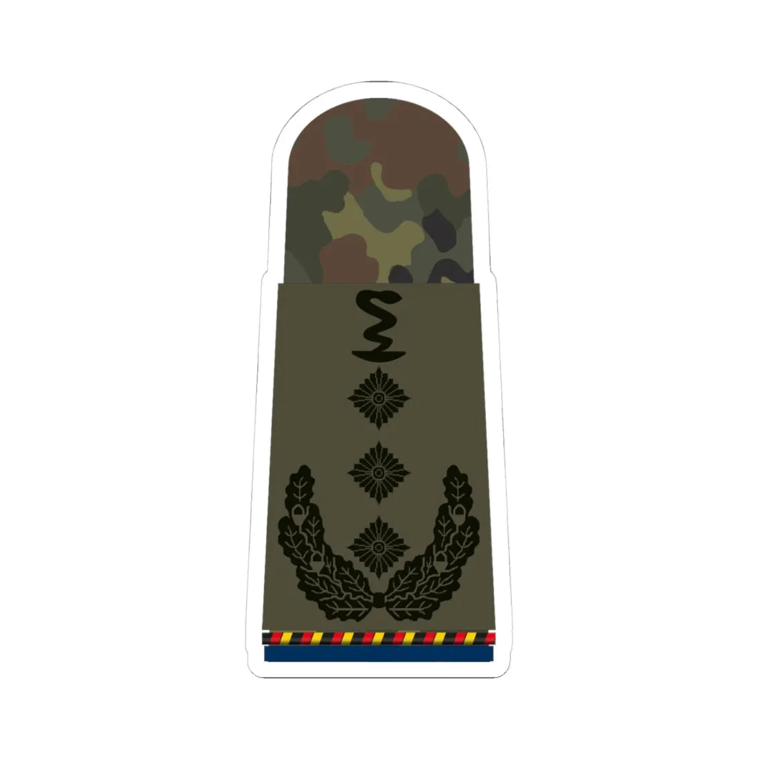 HA OS5 53d Oberstapotheker d.R. San PHx R (Germany) (Military Rank) STICKER Vinyl Kiss-Cut Decal 4 Inch White - The Sticker Space
