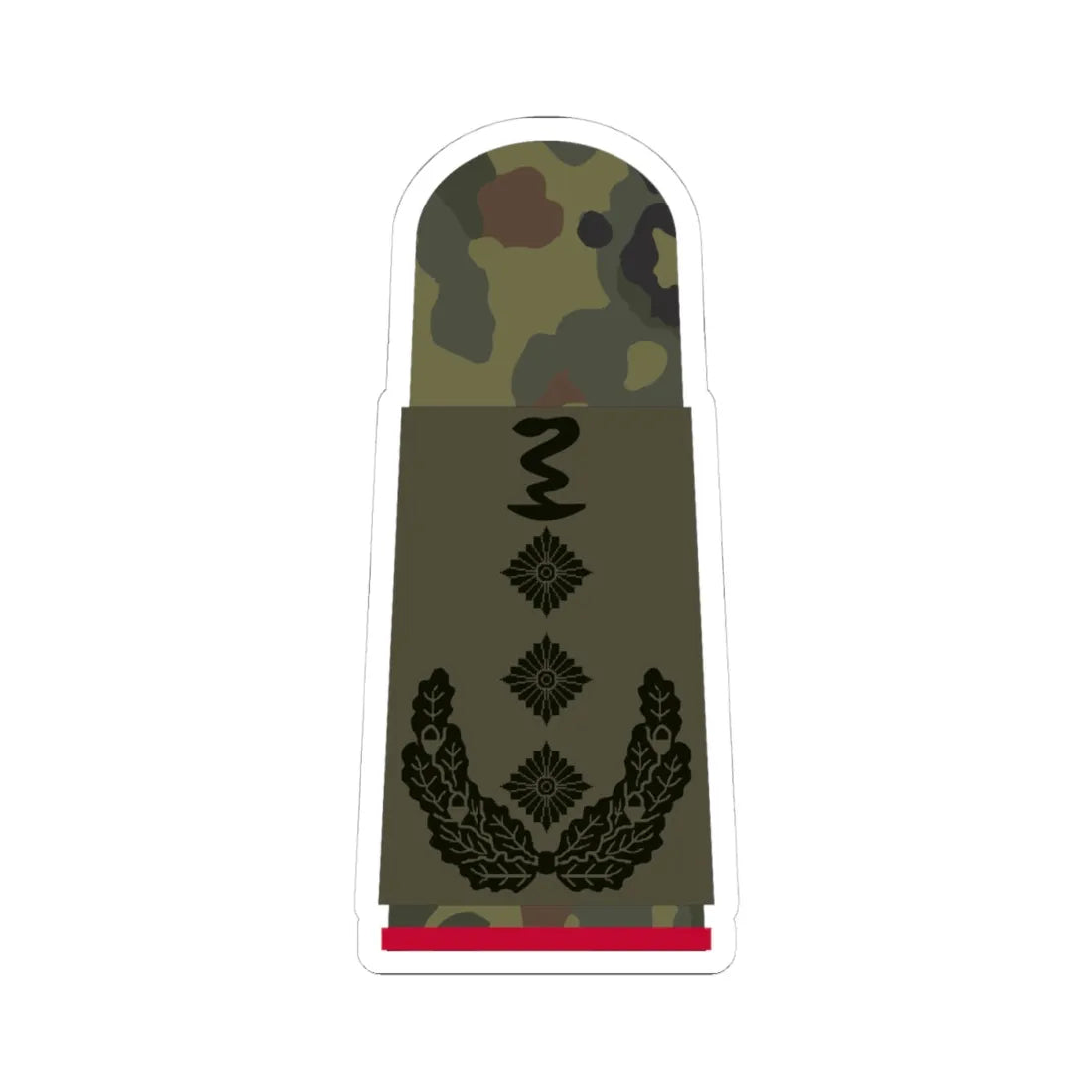HA OS5 53d Oberstapotheker i.G. PHx L (Germany) (Military Rank) STICKER Vinyl Kiss-Cut Decal 4 Inch White - The Sticker Space