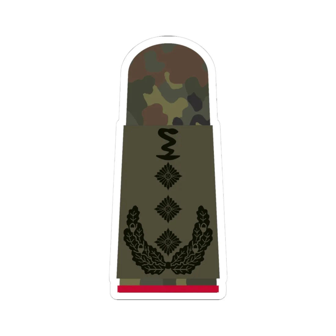 HA OS5 53d Oberstapotheker i.G. PHx R (Military Rank) STICKER Vinyl Kiss-Cut Decal 3 Inch White - The Sticker Space