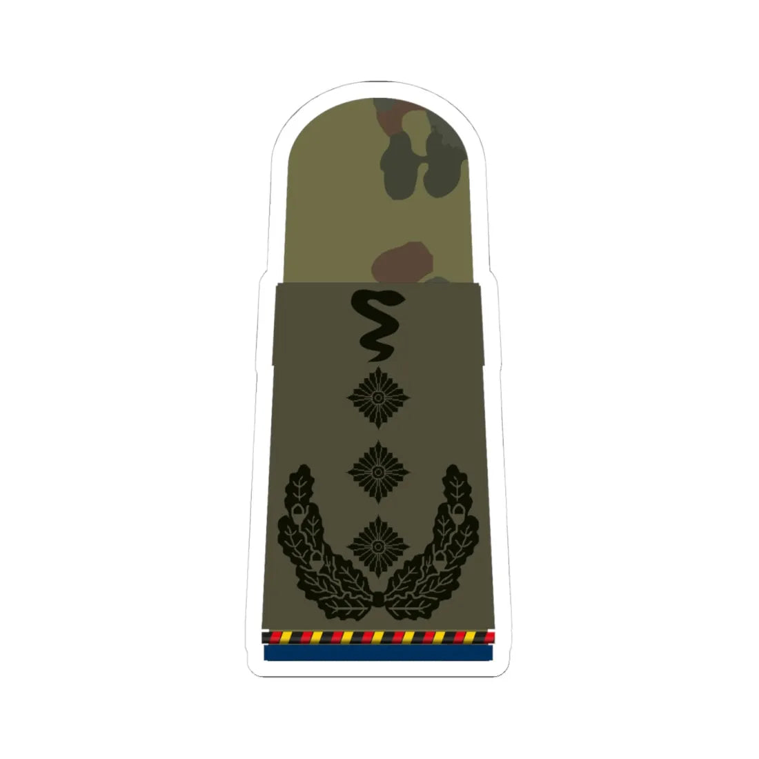 HA OS5 53e Oberstveterinär d.R. San TM R (Military Rank) STICKER Vinyl Kiss-Cut Decal 4 Inch White - The Sticker Space