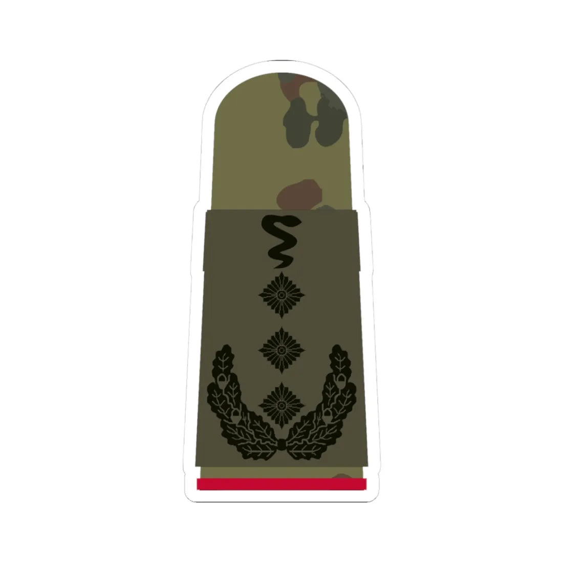 HA OS5 53e Oberstveterinär i.G. TM R (Military Rank) STICKER Vinyl Kiss-Cut Decal 3 Inch White - The Sticker Space
