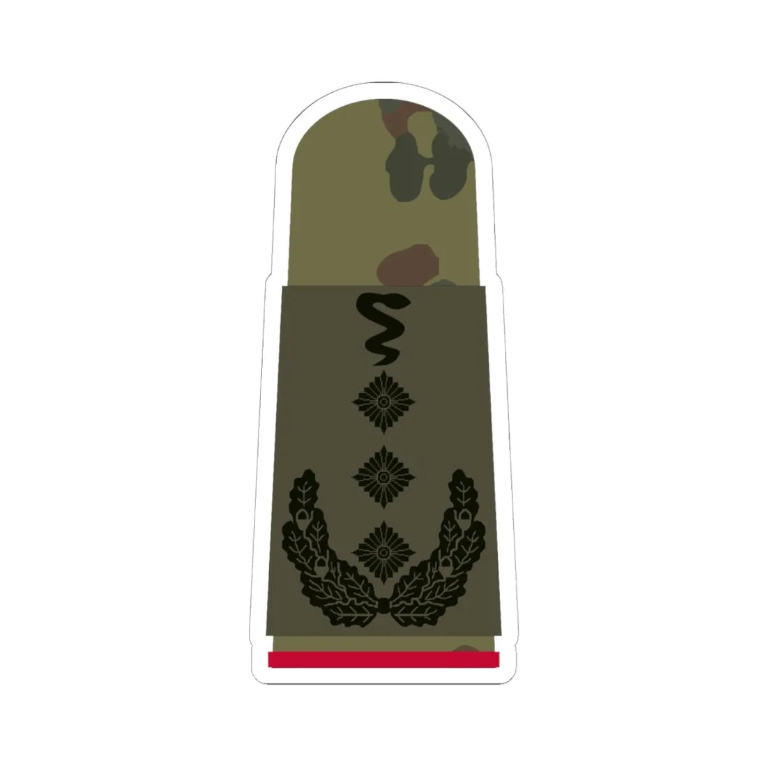 HA OS5 53e Oberstveterinär i.G. TMx R (Military Rank) STICKER Vinyl Kiss-Cut Decal 6 Inch White - The Sticker Space