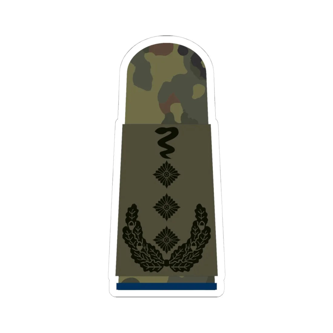 HA OS5 53e Oberstveterinär San TMx L (Military Rank) STICKER Vinyl Kiss-Cut Decal 4 Inch White - The Sticker Space
